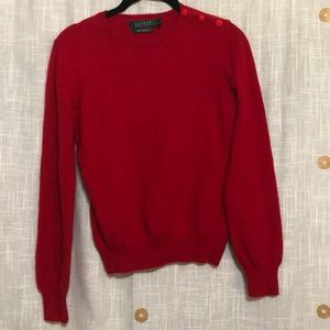 Lauren Ralph Lauren, Vintage Cashmere Red Sweater